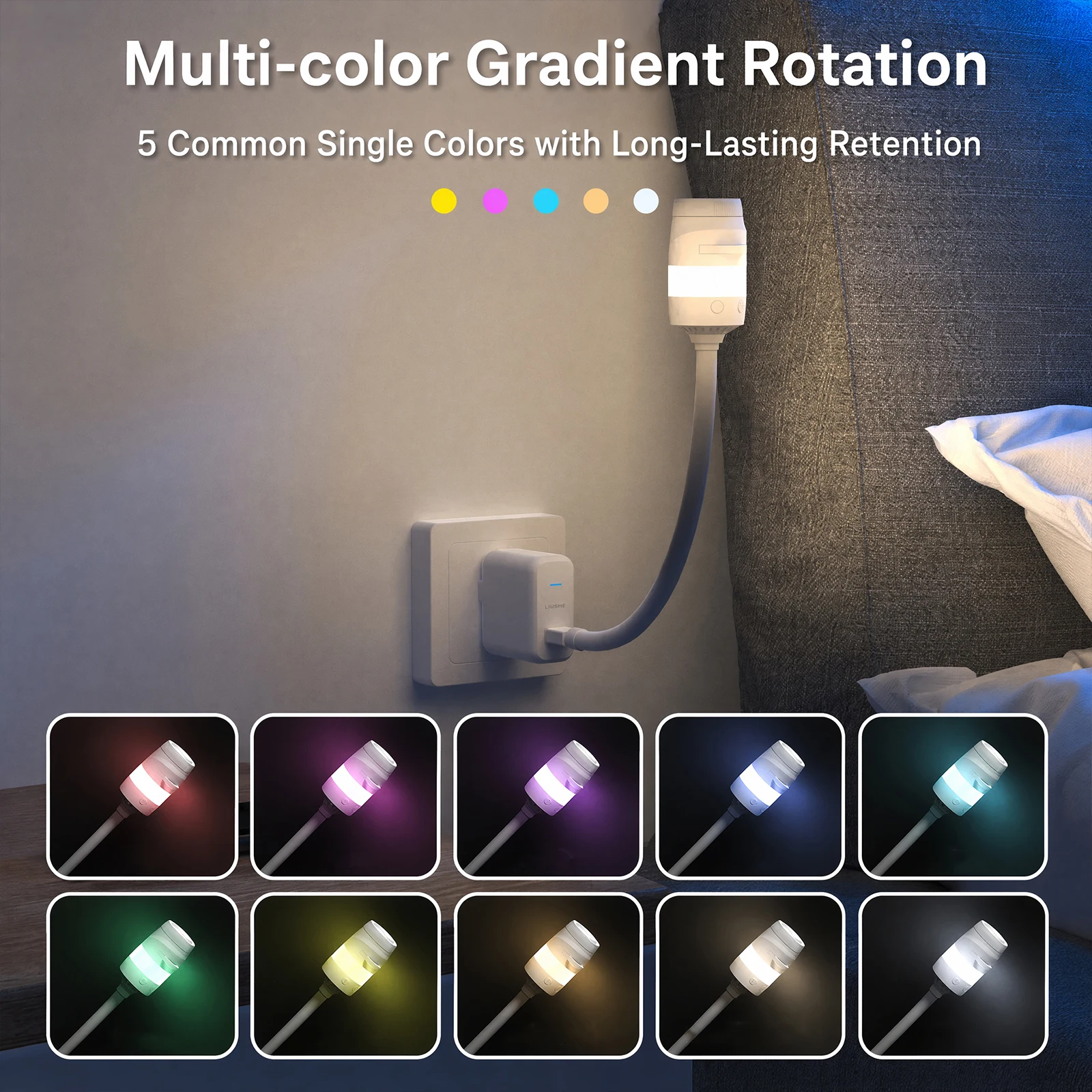 USB Starry Sky Night Light Galaxy Projector Bedroom Ceiling Star Lamp with Remote Control 360 Flexible Gooseneck