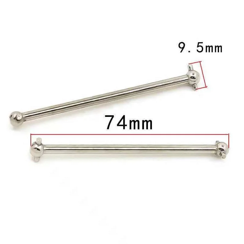 A48U 2 pezzi albero motore in metallo per osso di cane per Wltoys 104001 1/10 RC auto aggiornamenti parti accessori