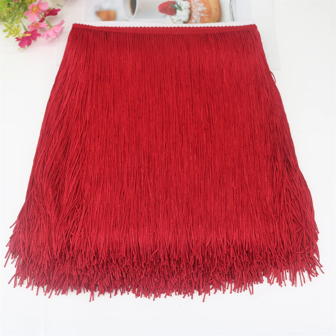 10yard 30CM Long Multicolor Polyester Fringe Trim African Tassel Ribbon Lace Accessory Sew Latin Dress Curtain DIY Accessories