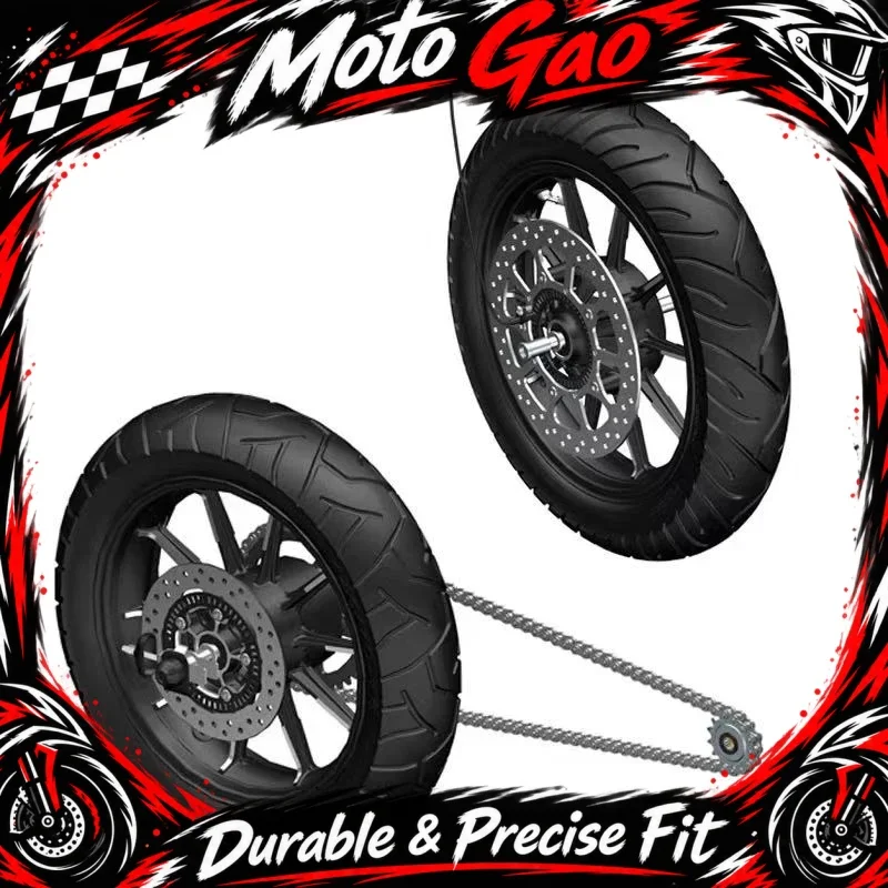 FOR ZONTES 125C/C2 Front & Rear Alum Wheel Hubs, Rims, Brake Discs, Tubeless Tires, Sprocket & Chain Kit, Tire Pressure.