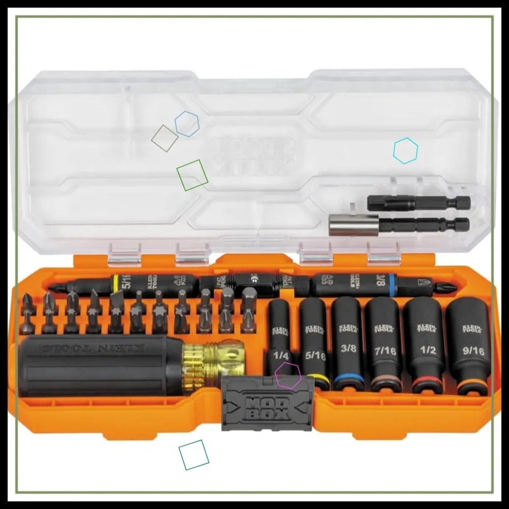 41-Piece Impact-Rated Screwdriver and Socket Set with Case, 26 Bits, 6 Deep Sockets for Versatile Use
