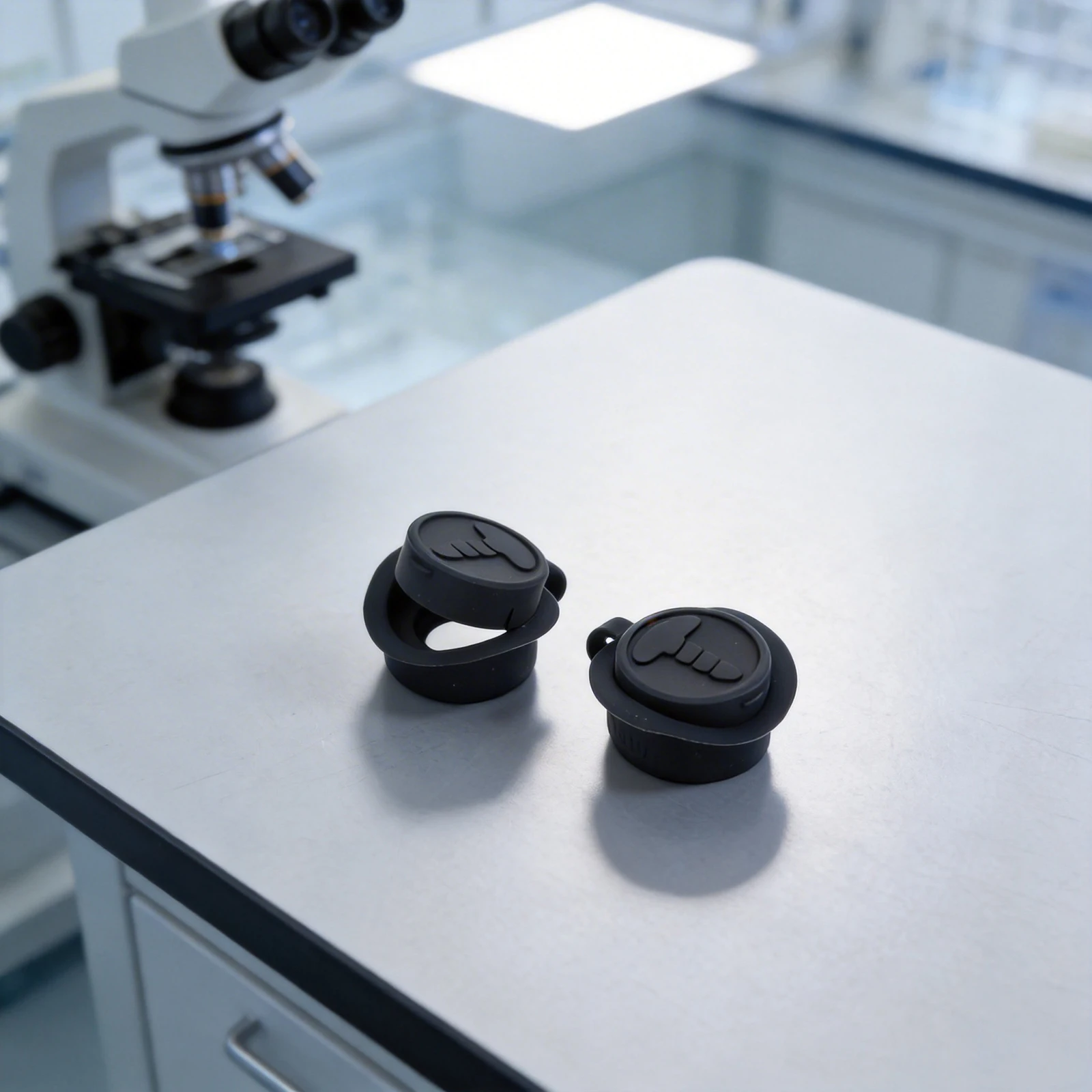 Microscope Eyepiece Dust Cover with Silicone Eyecup Compatible with WF10X25 for Protection Against Dust Oil and Smoke in Labs