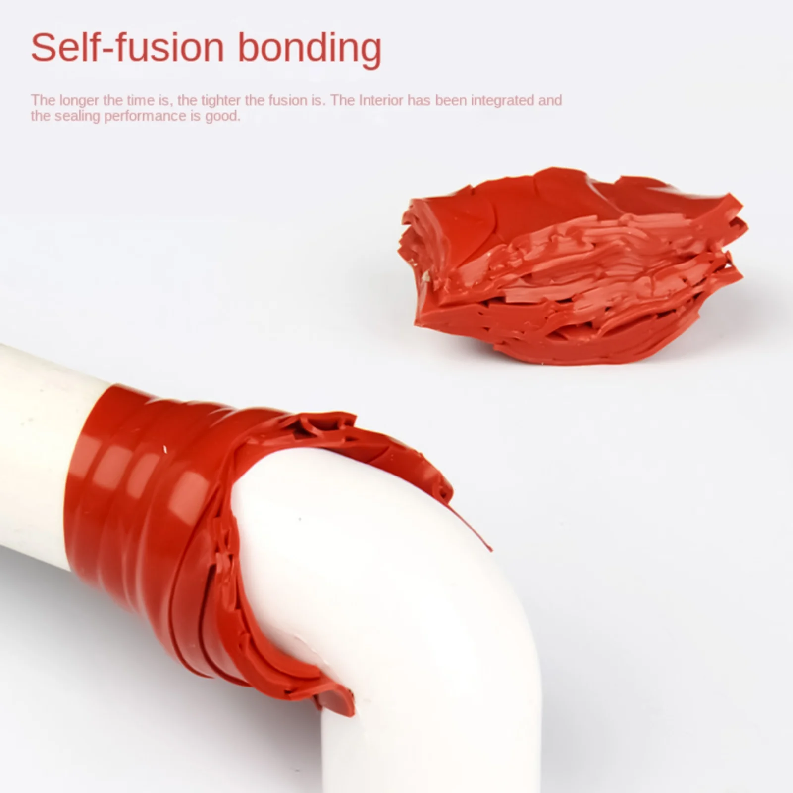 Self Fusing Silicone Tape Red Waterproof Rubber Leak Proof Sealing Tape for Emergency Tool Fixation