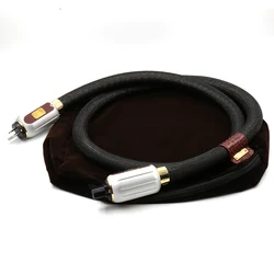 Hifi Enigma Extreme Signature Audio AC Power Cord Cable With Rhodium Plated US/EU Plugs Connection