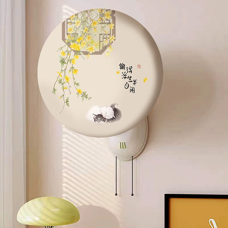 Universal Wall Fan Dust Cover Full Enclosure Air Circulation Fan Protective Cover Home Use Dustproof Fan Cage by Yunko