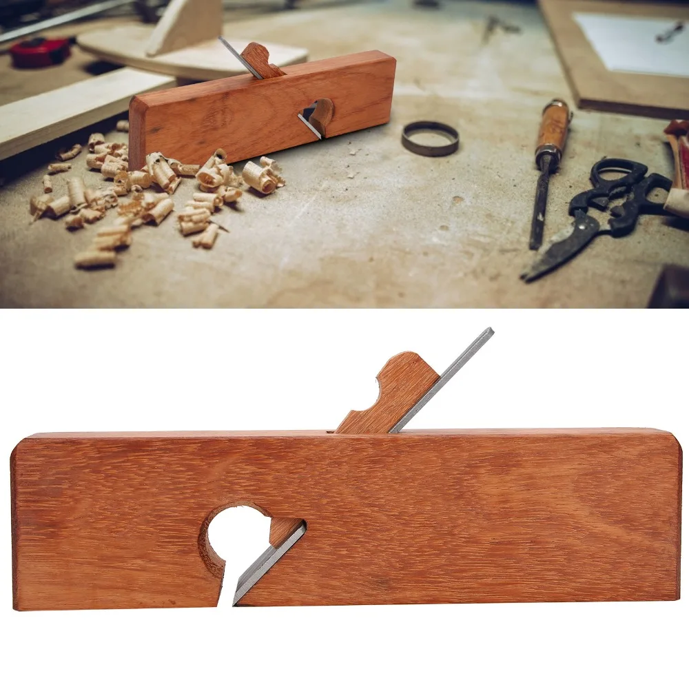 Tool Steel + Wood Wood Block Plane 63mm Cutting Width Cable-line Shoulder Plane 9.7 x 2.5 x 0.9 in Hand Planer Tool