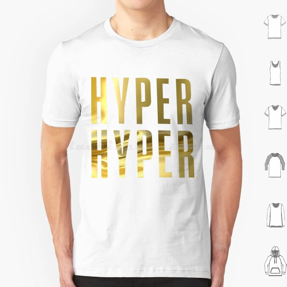 Hyper Hyper-Scooter Band Collector Hit 90s Gold Edition T Shirt Big Size 100% Cotton Human Traffic Retro Funny Hyperion 90s
