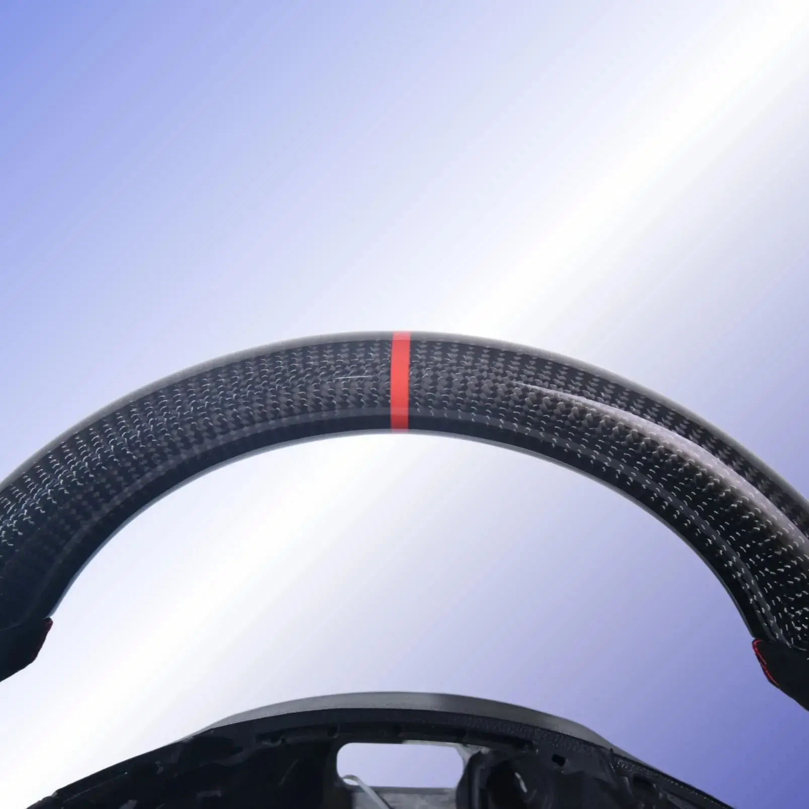 

Glassy Carbon Fiber Steering Wheel for Volkswagen Golf 7 MK7 Mk7.5 GTI Scirocco Polo GTS R Line