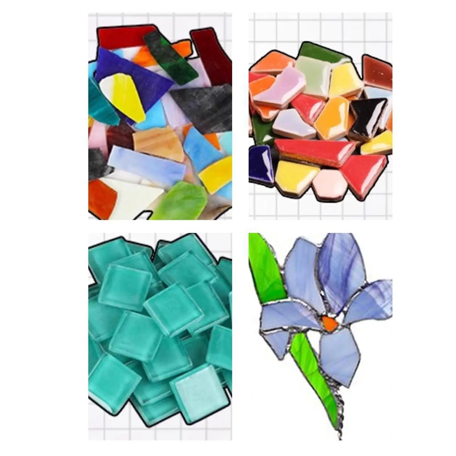Stained Glass Diamond Grinder Bit Head Tools Multipack Grinder Wheel Set with Wrench for Ceramic Cutting Dremel Mosaic Work