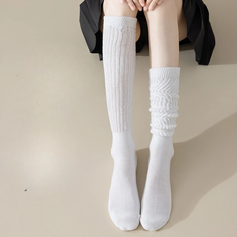 1/5 pairs New autumn winter casual comfortable stacking socks sports socks fashionable versatile warm long socks calf socks