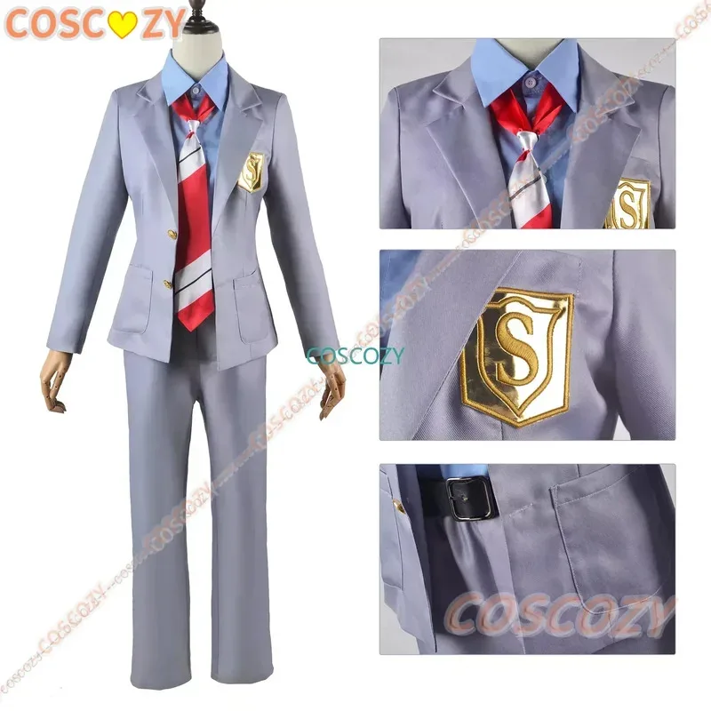 أنيمي كذبتك في أبريل ميازونو كاوري تأثيري ازياء أريما كوسي بيروكات صناعية السراويل معطف سترة تنورة زي مدرسي #2