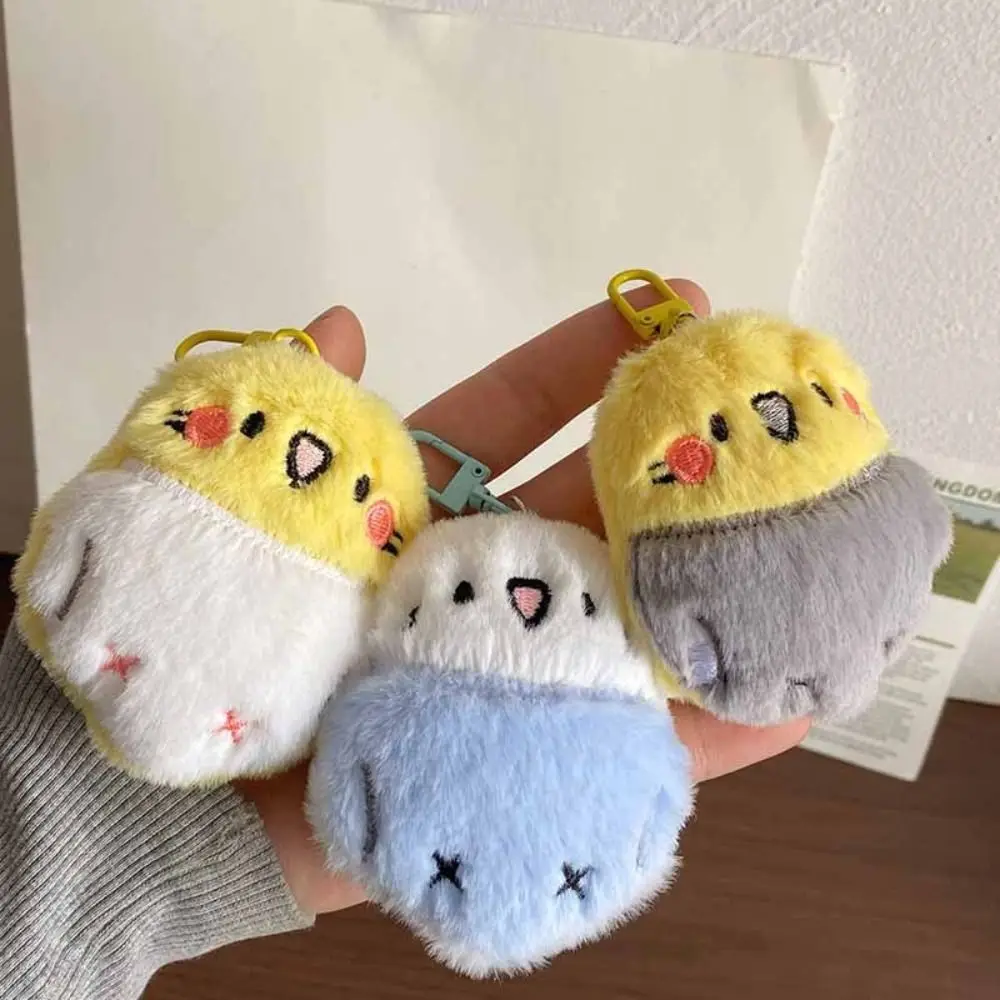 Adorable Hanging Ornament Parrot Bird Pendant Super Cute Bag Charm Bird Keychain Animal Doll Small Gift Bird Plush Doll Handbags