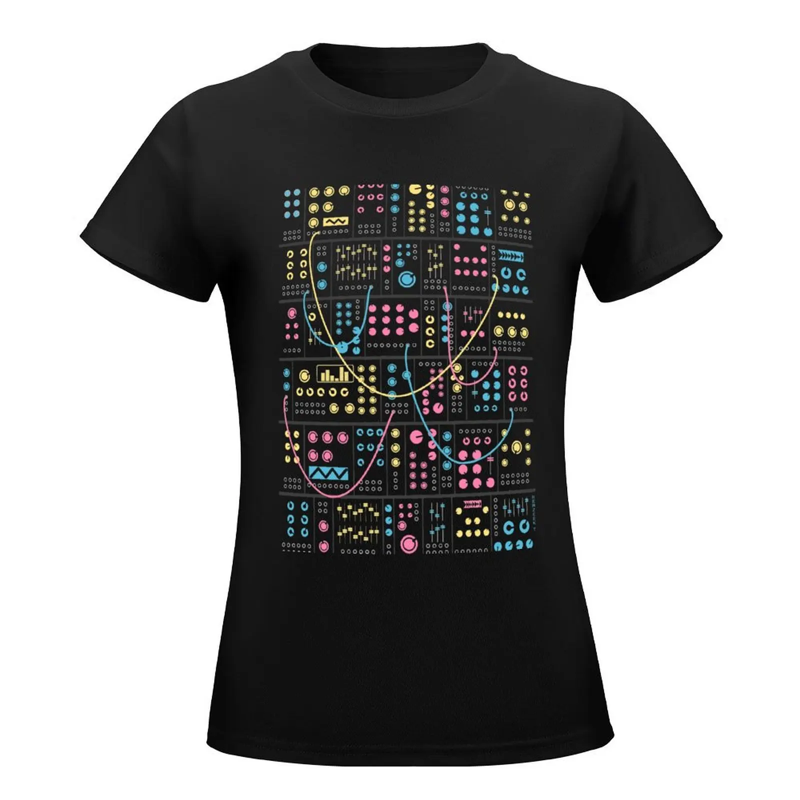 Modular Synthesizer T-Shirt customizeds vintage Women t shirt