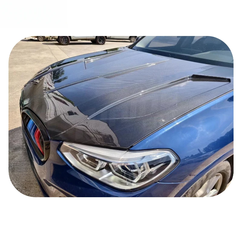 High Quality LD Style Dry Carbon Hood Fit For X3 X4 G01 G02 2018-2024 Auto Replacement Parts