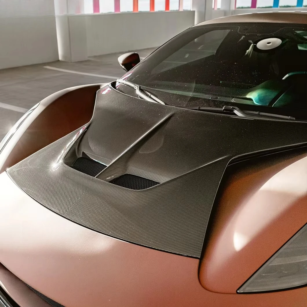PU-Design Dry Carbon Fiber Engine Hood for Lotus Emira V Style Upgraded Body Kit Car Accessories Aerodynamic Kit Top-Selling