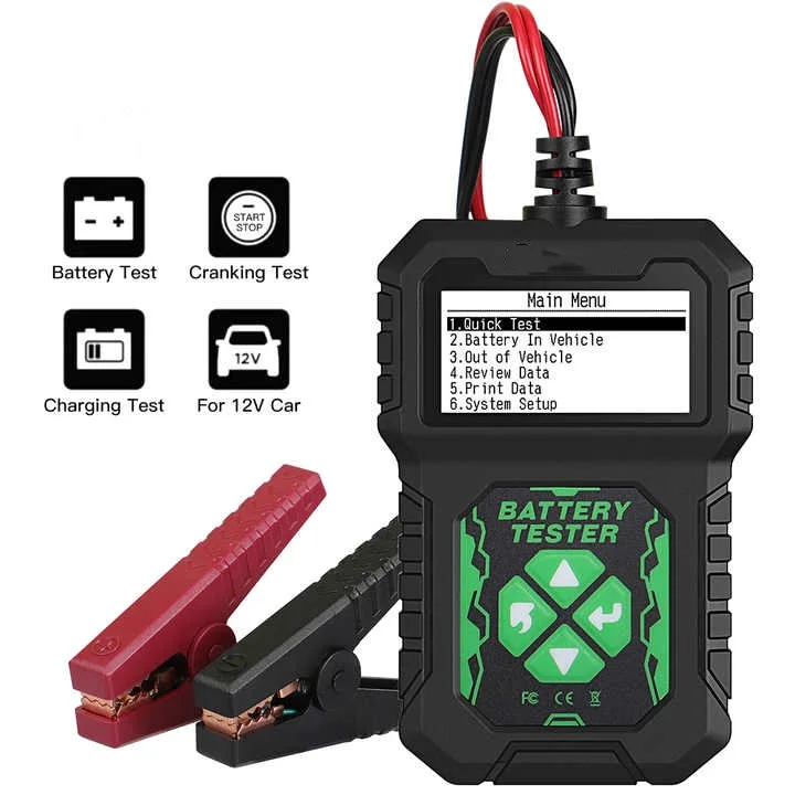 

Xtester-BA107 Тестер автомобильного аккумулятора 12 В Тест запуска зарядки 12 В Инструмент диагностики аккумулятора