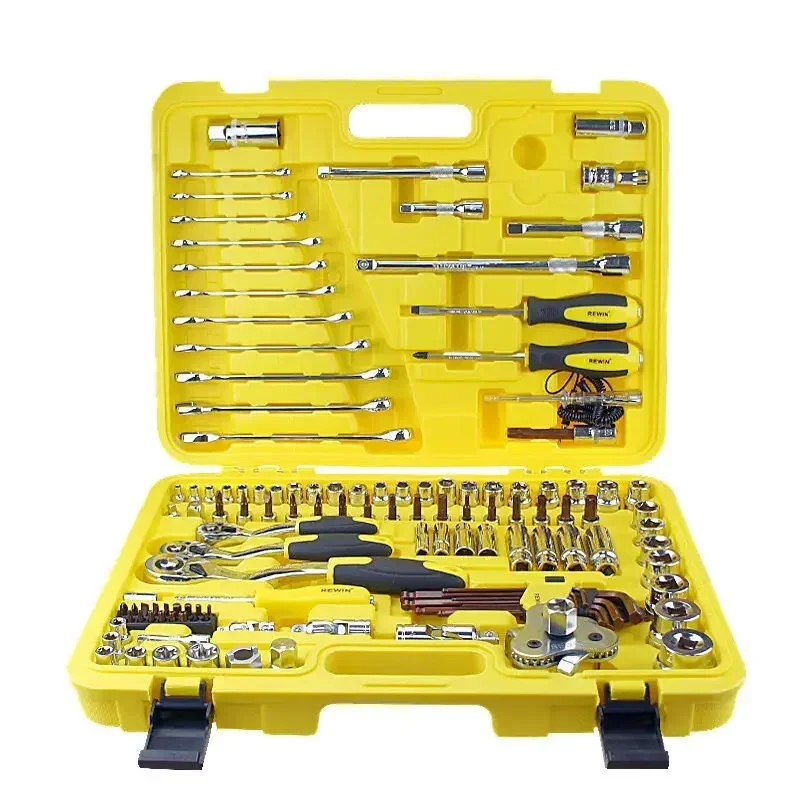 122 Pcs Hand Tool Box 1/4