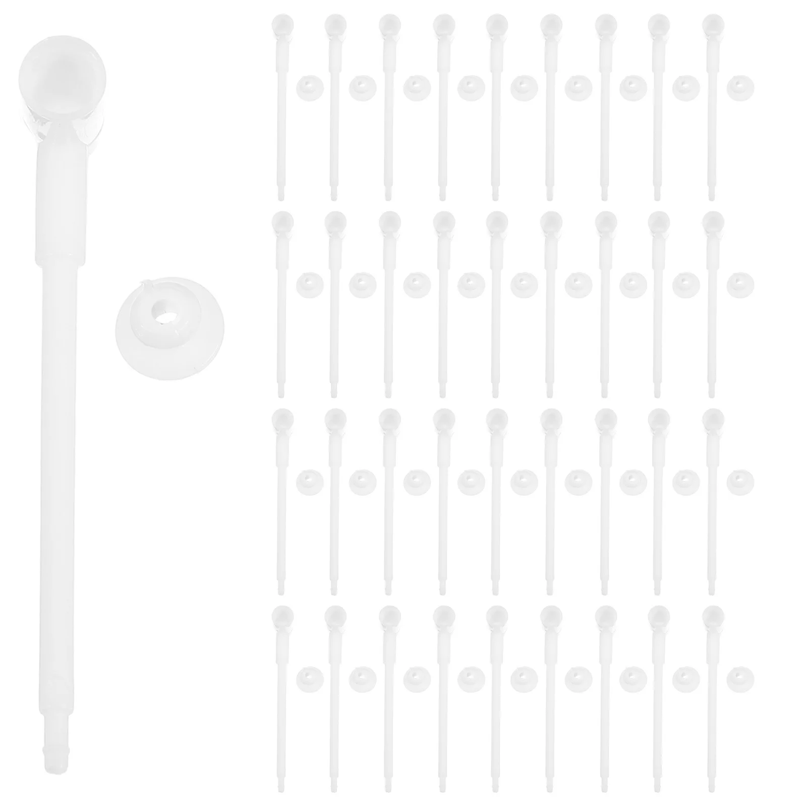 

100Pcs Windmill Parts DIY Pinwheel Frame Rods Base Rods Replacement Poles for Garden Yard Outdoor Decor Windmill Accessories