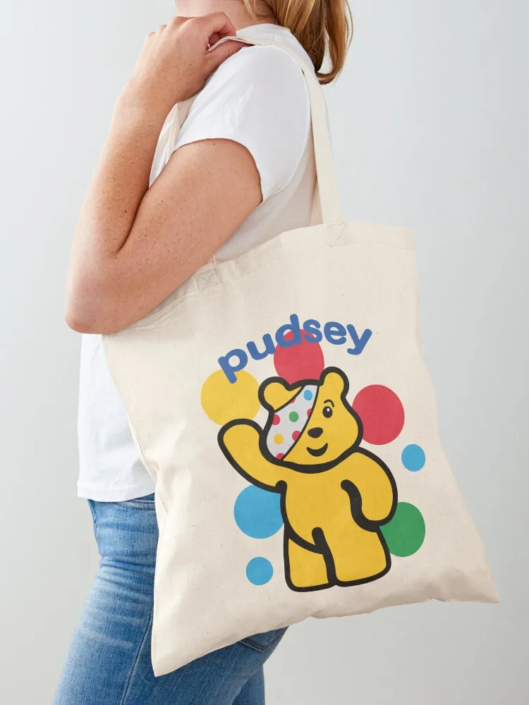

Pudsey Merch Pudsey Tote Bag tote bag screen ecological bags hand bags Fabric bag