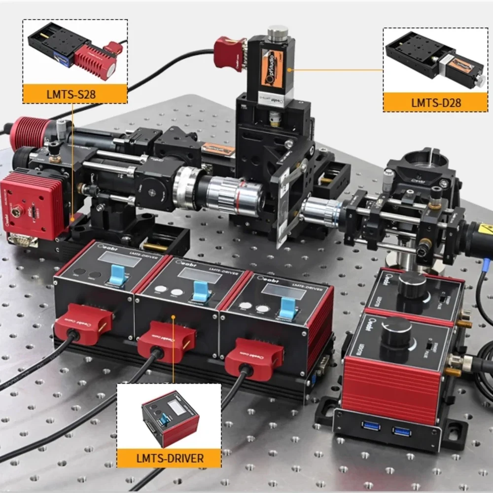 LMTS Series Electric Translation Table Motor Linear Platform Stepper Motor Displacement Electric Control Sliding Table X-axis