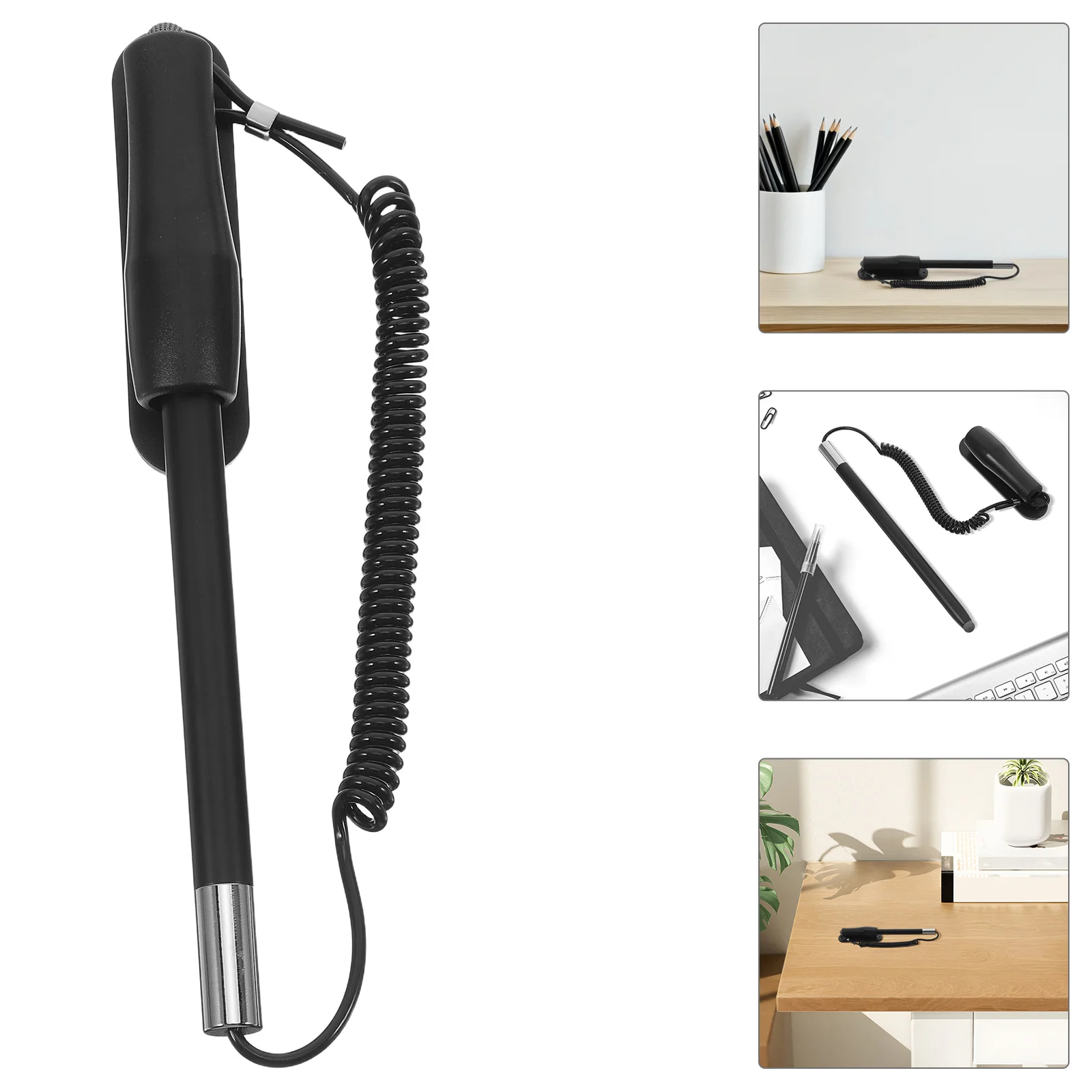 

Spring Holder Retractable Capacitive Stylus Pen Universal For Touchscreen Devices Soft Tip Smooth Writing High Precision Tablet