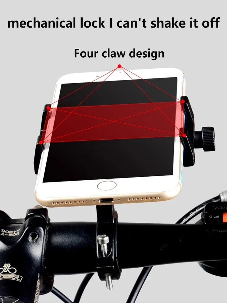 AliExpress NONE Bicycle Phone Holder Antislip Clip Mount Universal Mobile Cell GPS Metal Riding MTB Motorcycle Stand Bracket Bike Moto Handlebar