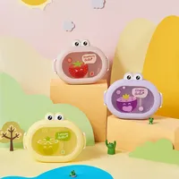 Children Cartoon Bento Box Cute Little Frog Lunch Box Outdoor Picnic Food Container Fruits Snacks Storage Box for Kids Student