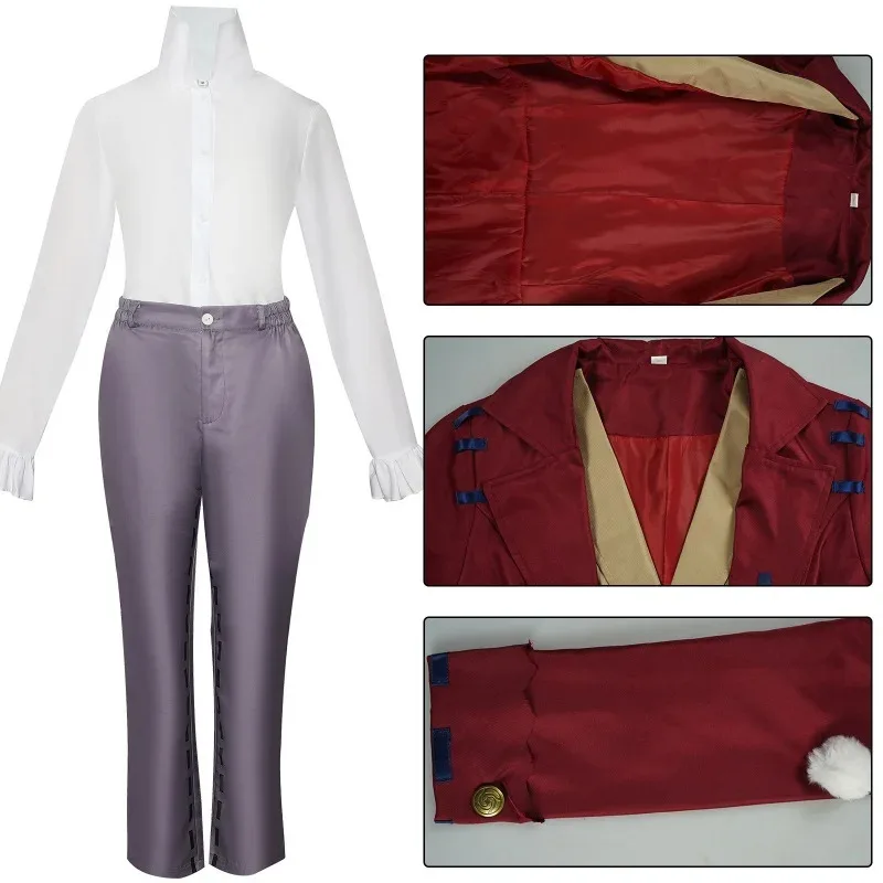 

Цианиме игра Фредерик Крибибург Косплей Костюм Композитор Парик Фрак Униформа Пальто Взрослый мужчина Хэллоуин Карнавальные костюмы