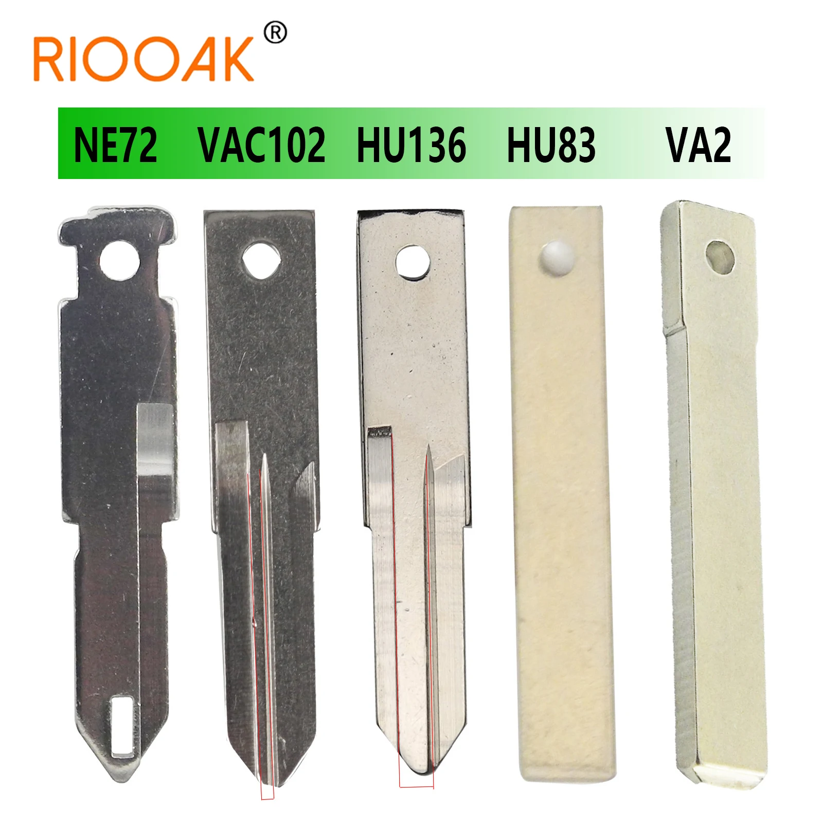 

10pcs/Lot Original VAC102 HU136 VA2 VA6 HU83 NE72 NE73 Uncut key Blade For Renault Peugeot Citroen Remote Fob Key Blank