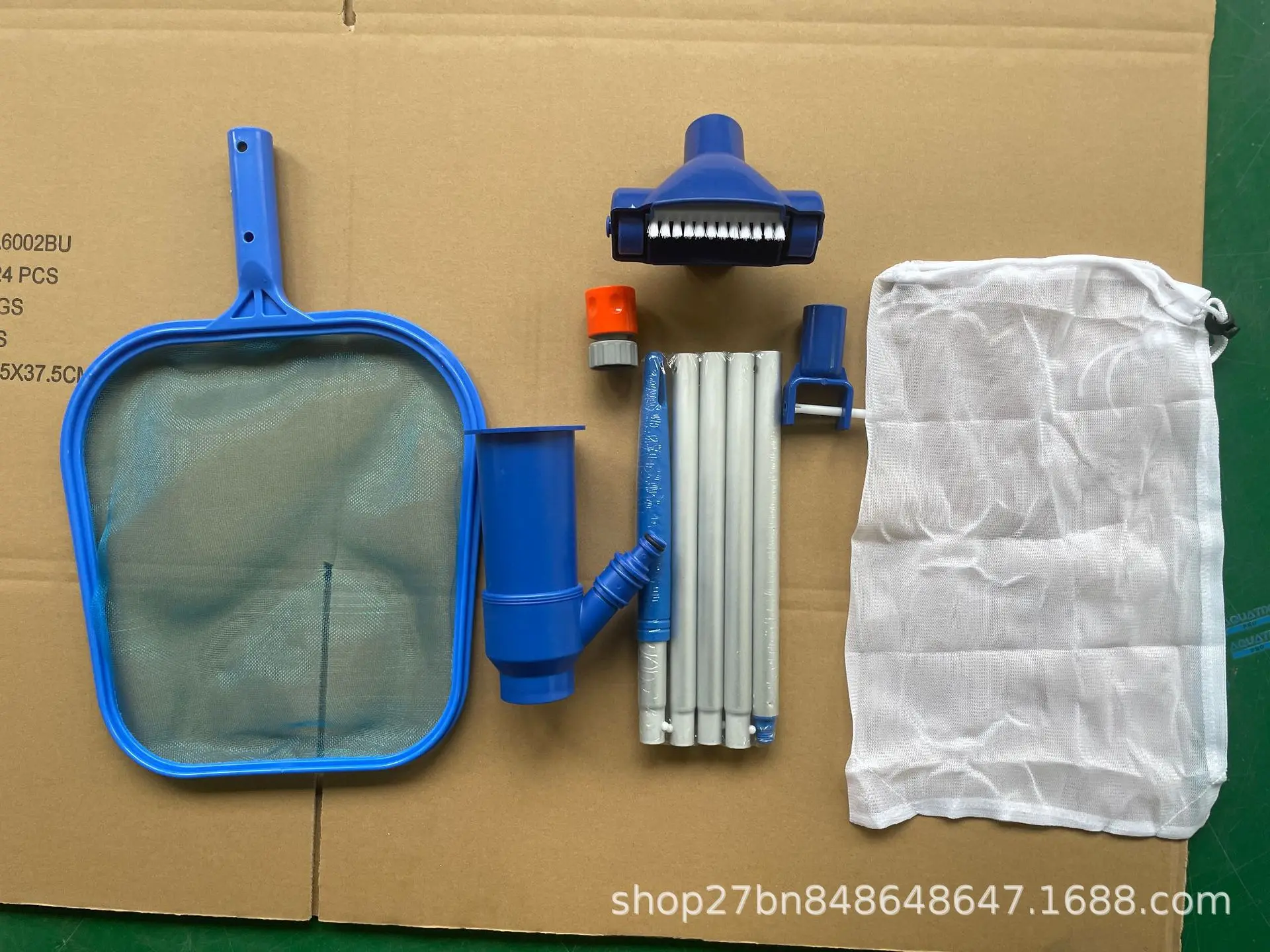 Swimming Pool Telescopic Pole Threaded Five Section Aluminum Alloy Cleaning Supplies For Skimmer Net And Suction Nozzle
