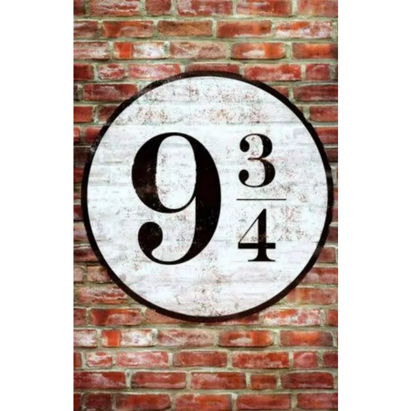 100 Home Decor Platform 9 34 King's Cross-Silk Art Poster Wall Sicker Decoration Gift