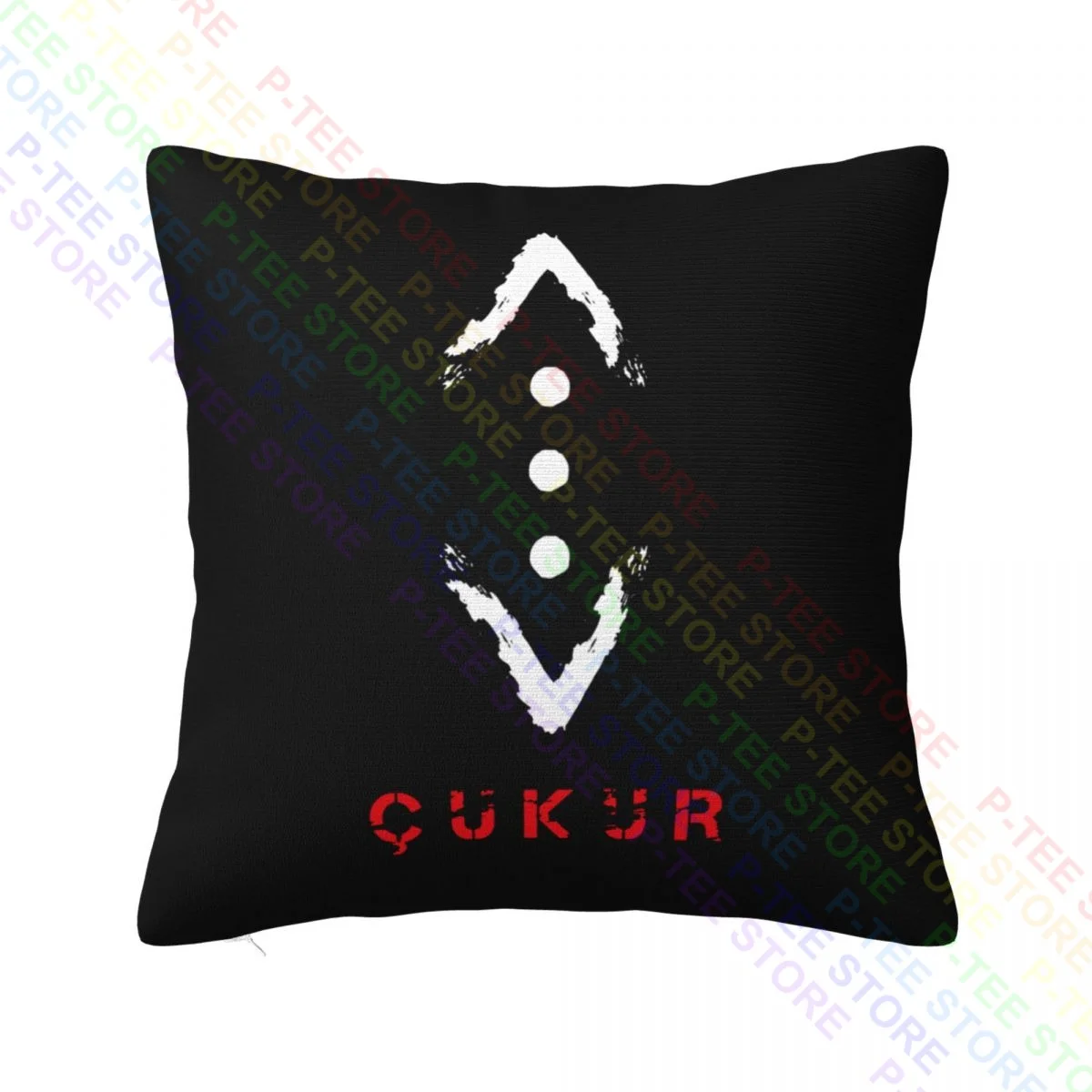 Print The Pit (Cukur) Throw Pillow Cover Pillowcase Natural Breathable Cushion Cover