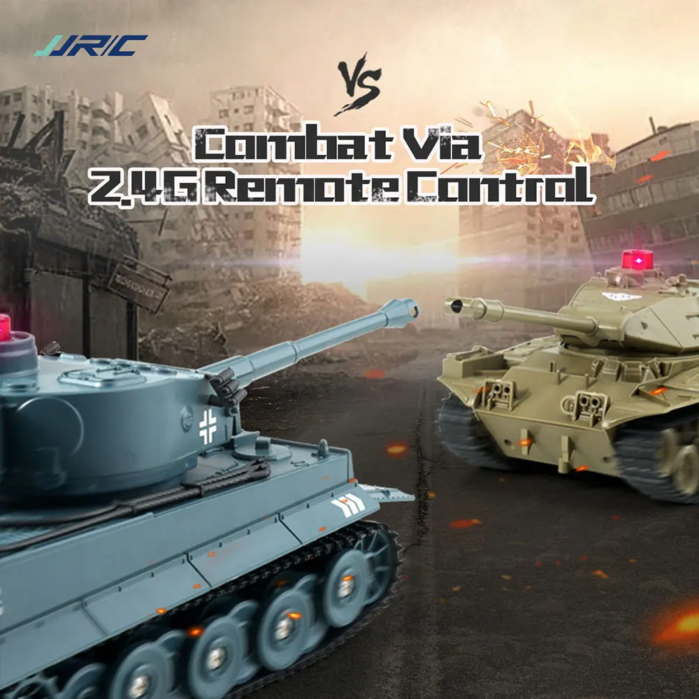 JJRC Q85 Rc Tank 2.4G réservoir de combat télécommandé modèle militaire RC jouets sur chenilles pour enfants
