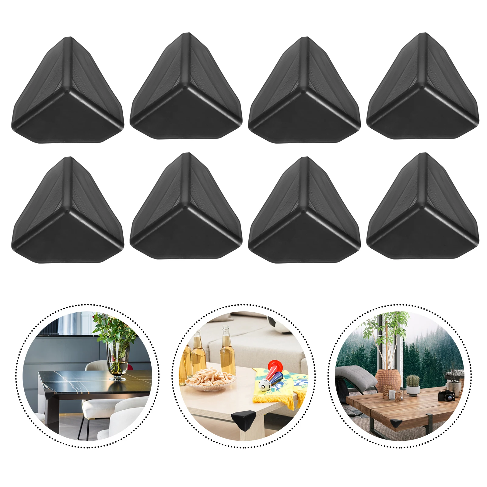 

100 Pcs Desktop Anti-collision Corner Baby Chairs Protector Plastic Furniture Guard Board