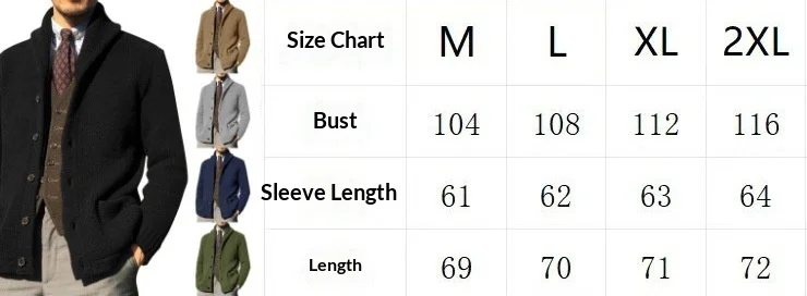 سترة رجالي بلون سادة وياقة مقلوبة سترة متماسكة كاجوال فضفاضة مناسبة للخريف والشتاء سترة عصرية دافئة #6