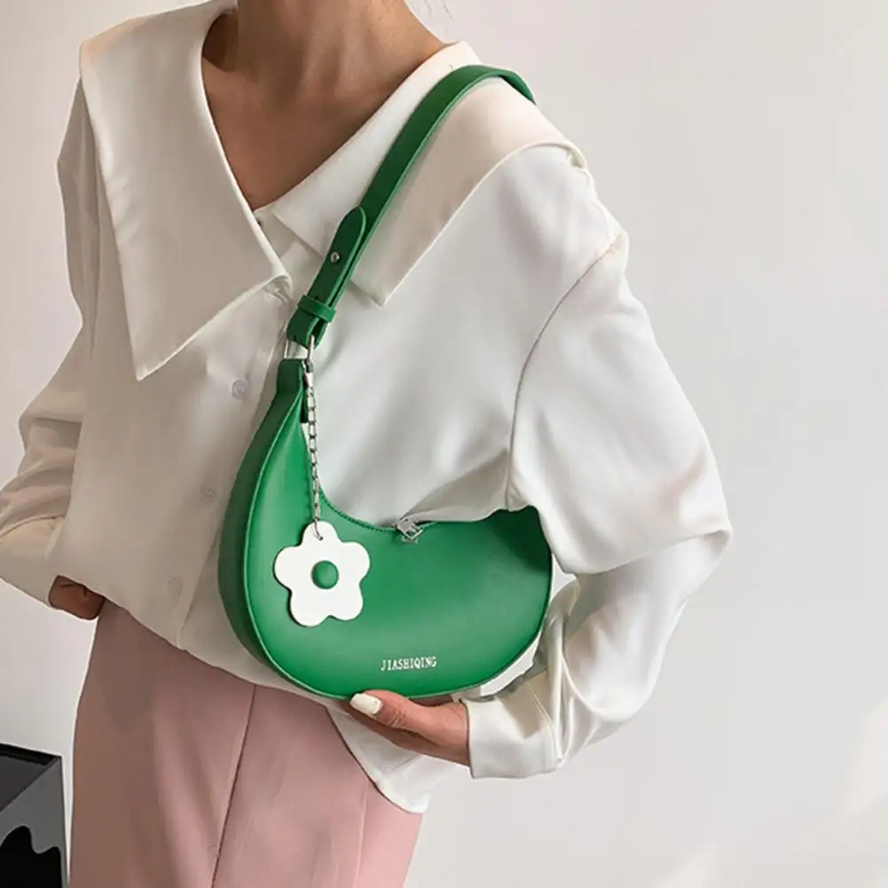 Women Armpit Bag Leather Shoulder Bag Eye-Catching Crescent Bags Women's Shoulder Bag Women Handbags Trendy Underarm Bags bolsa