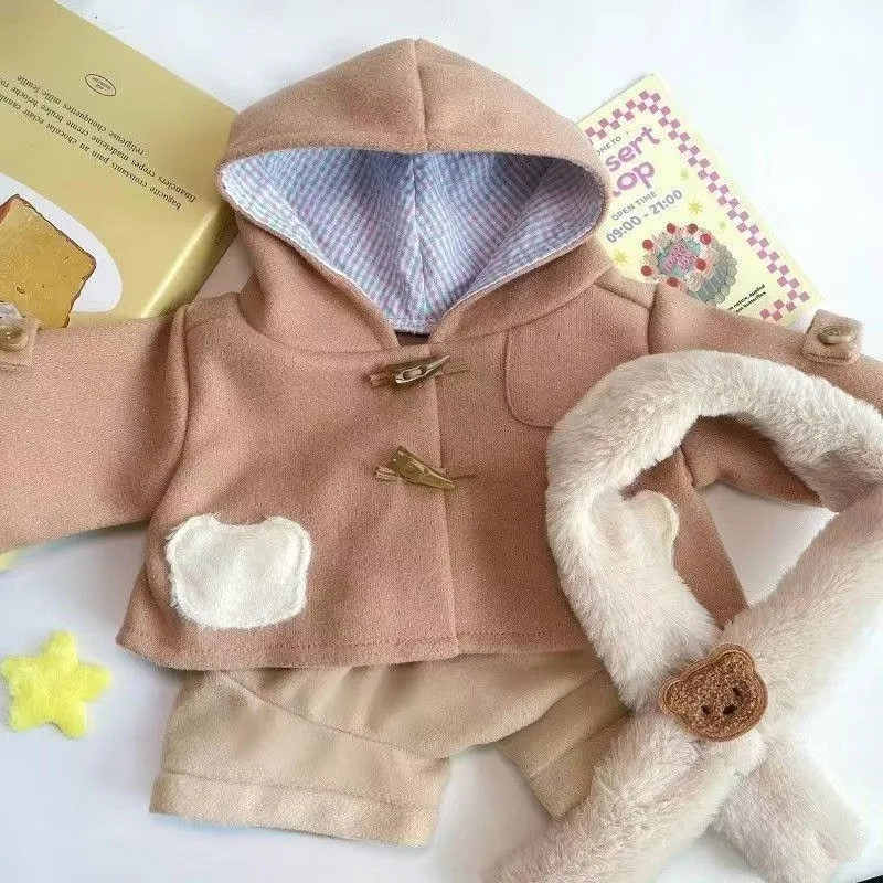 40 سنتيمتر تأثيري ملابس الطفل الخريف والشتاء سميكة الخريف القهوة الحليب المجمدة ضوء ليلة دمية ملابس الكنز الصغير