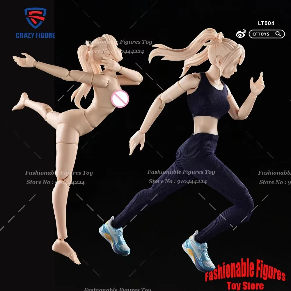 

IN STOCK CRAZY FIGURE LT004 1/12 Women Soldier Super Flexible Joint Body Cute Anime Girl 6Inch Action Figure Sketching Model