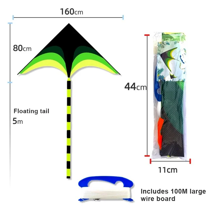 Adults Easy to Fly Large Huge Delta Kite Come with 5m Tail Easy to Fly Kite Outdoor Toy Large Delta Kite for Kids