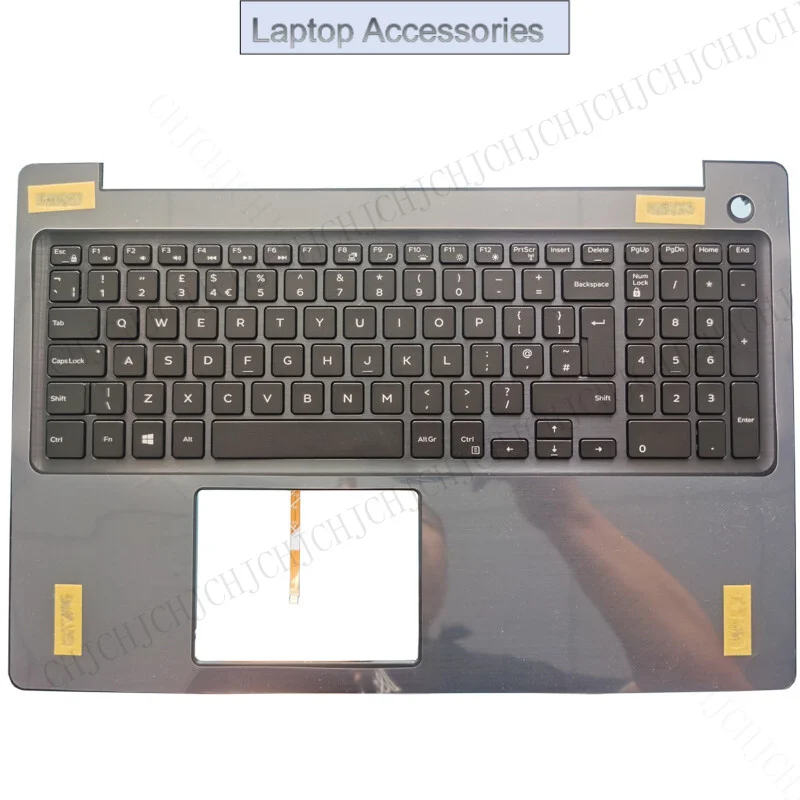 

F NEW Laptop for Dell Inspiron 5570 5575 UK Keyboard Palmrest Cover With Backlit
