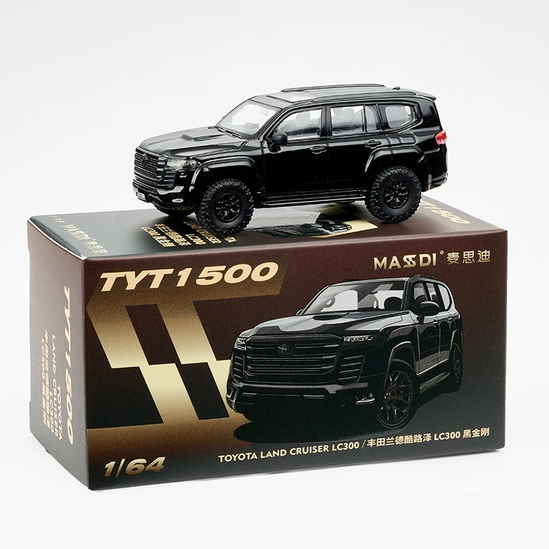 MASSDI Alloy 1/64 TYT1500 LAND CRUISER LC300 Car Model Static Collection Decorated Holiday Gifts Toys