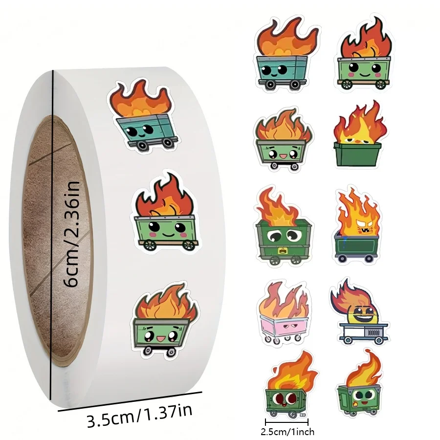 500PCS Construction Vehicle Stickers for Kids Cute Excavator Truck Fire Truck Tractor Stickers Rewards and encouragement tags