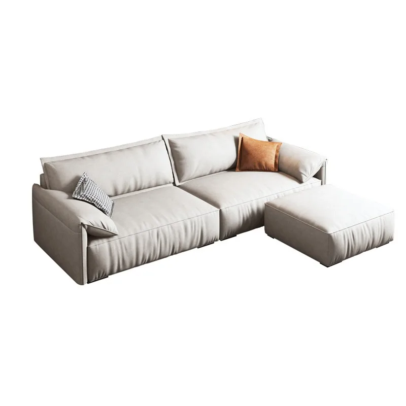 

Italian minimalist fabric sofa living room technology cloth sofa household small apartment