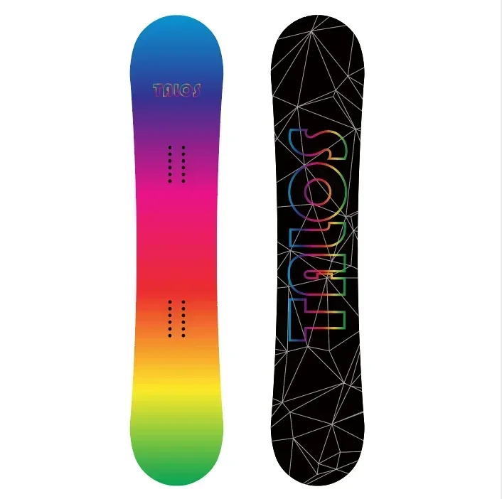 Winter Adventure in Full Color: Stunning Snowboards with Rainbow Patterns