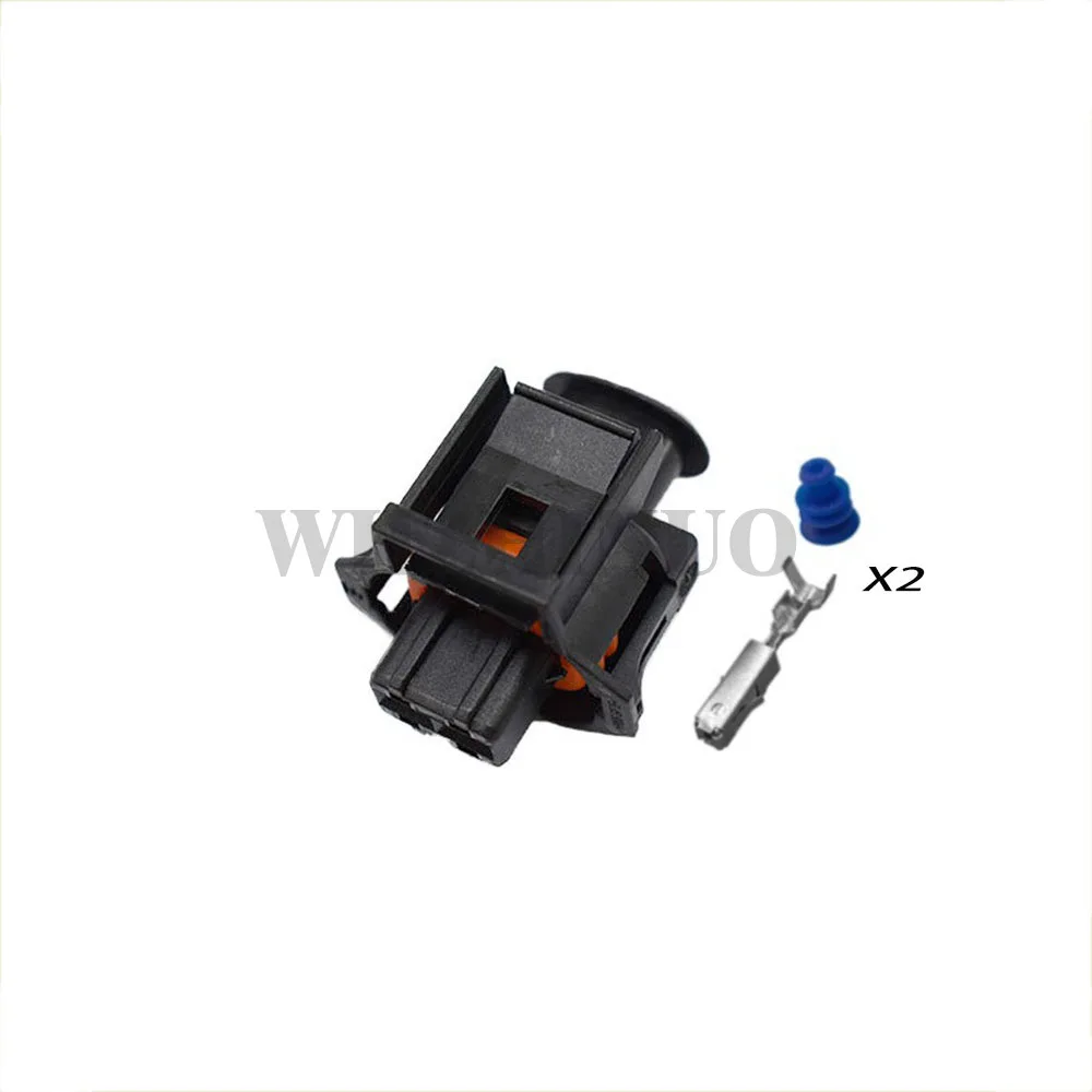 2050046-2 1 2Way Female Audio Socket Tweeter Plug Auto Automotive Instrument Station Connector