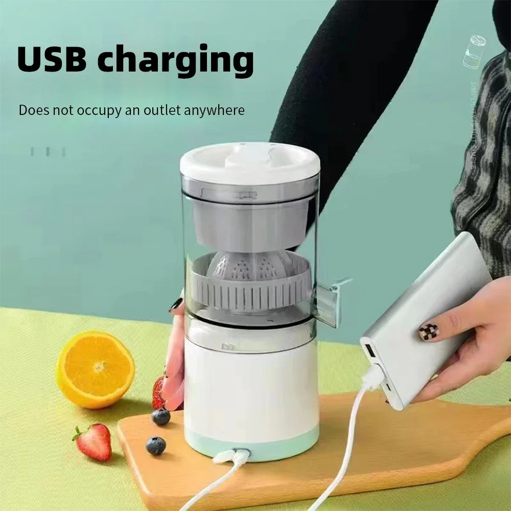 Exprimidor eléctrico portátil con carga USB, licuadora de naranja, limón y frutas, Mini exprimidor de jugo doméstico, mezclador de cítricos para