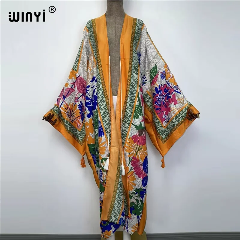 Sukienka maxi WINYI na lato, muzułmańska abaja, narzutka plażowa dla kobiet, sukienki muzułmańskie, odzież plażowa, moda, kaftan abaja, luksusowy styl dubajski