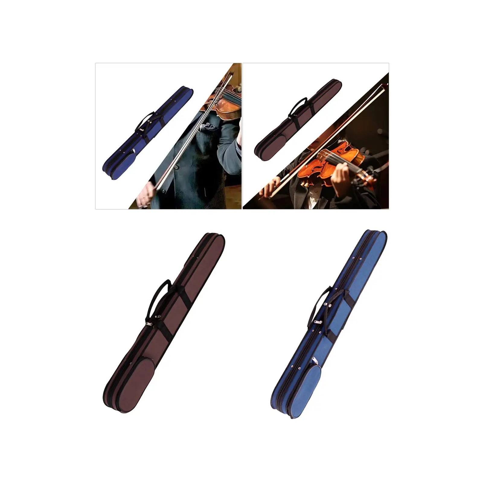 Double Bass Bow Case Thick Padding Sturdy Instrument Accessories Bow Box Bow Bag for Travel Camping Performances Outdoor Concert