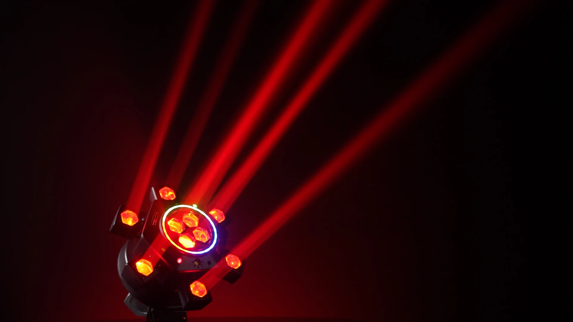 Fernbedienbare Moving-Head-Lichtanlage mit 6 Armen, RGBW-Beam, Strobe, Laser, DMX512-Bühnenbeleuchtung für DJ, Disco, KTV – Detail 21