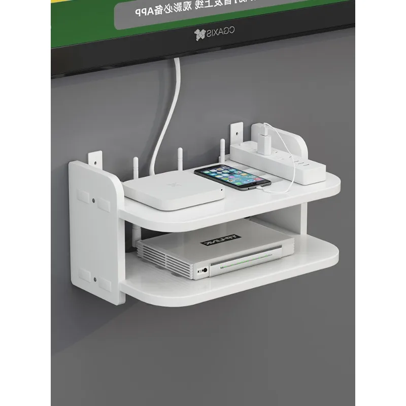 Wall rack, router rack, no punching, wall-mounted TV set-top box, wall-mounted bracket